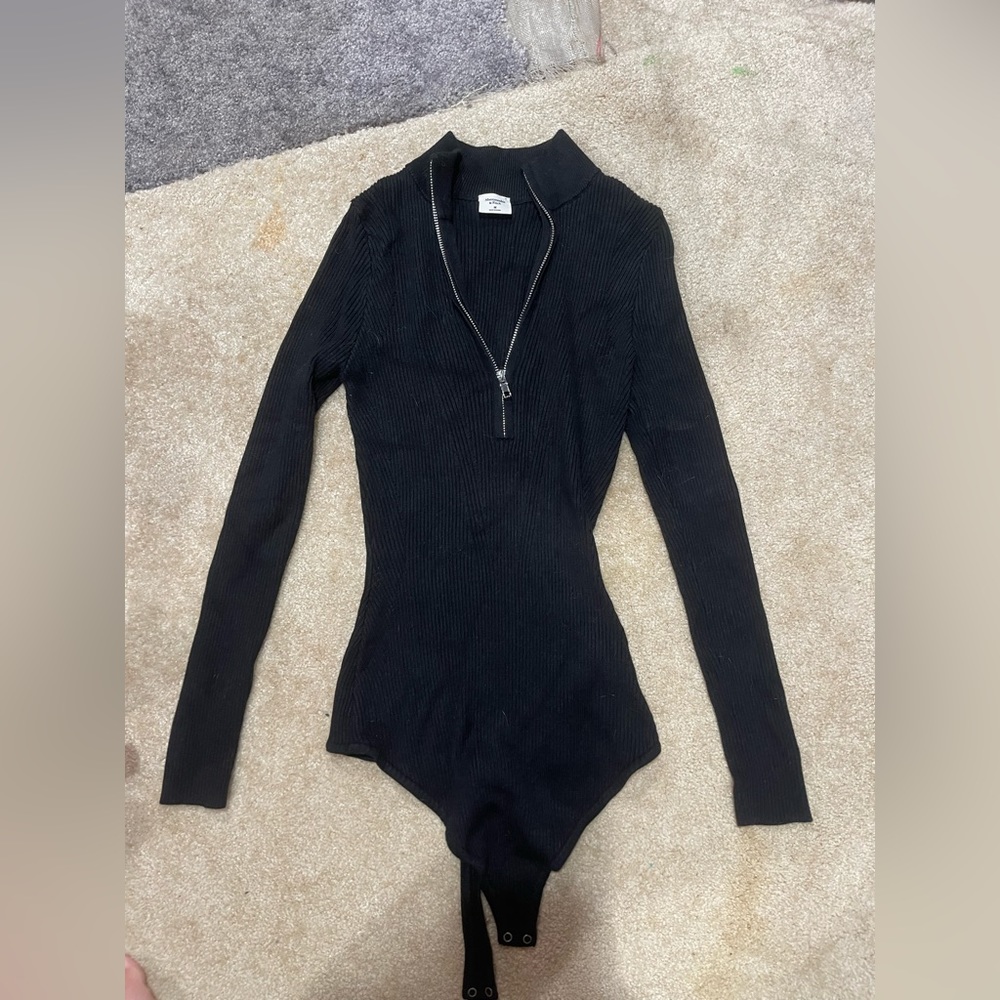Abercrombie Zip Turtleneck Bodysuit